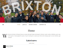 Tablet Screenshot of brixtonultimate.com